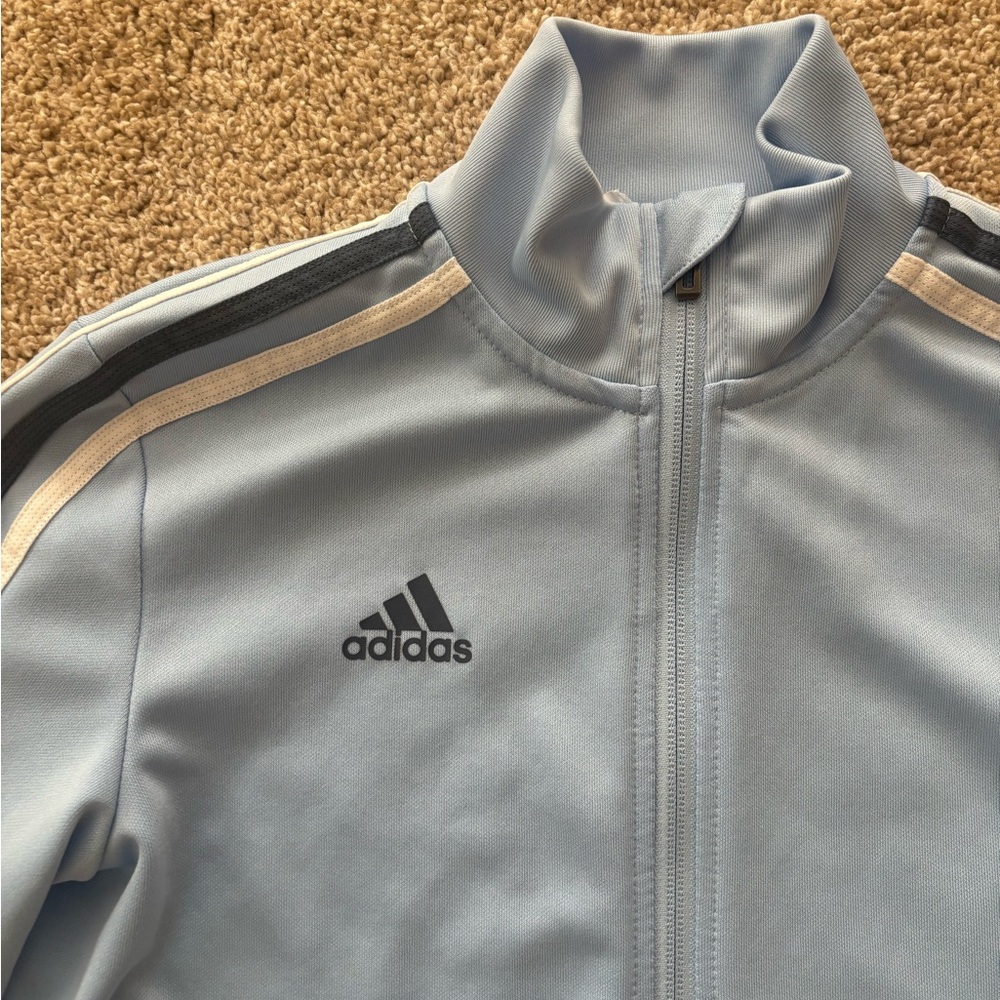 Adidas Sky Blue Zip-Up Jacket